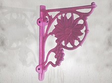 Aluminium 1 Pièce Circulaire Floral Design Mural Parenthèses Étagères