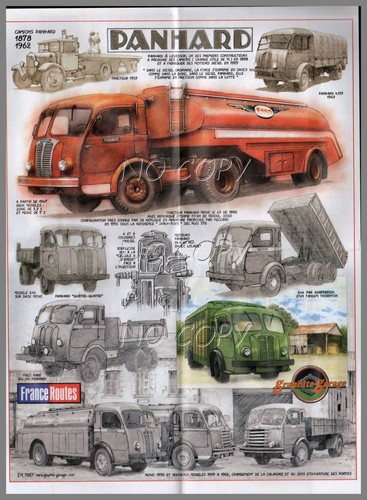 Poster camion rétro panhard - poster,