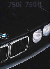 Catalogue / Brochure BMW 750i 750iL E32 2/1989 Belgique en flamand vlaams