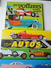 lot " LIVRE POP-UP " AUTOS en 3D / Les VOITURES livre anime