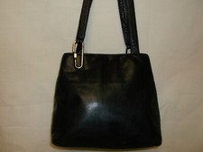 DKNY Soft Black Leather