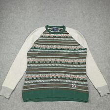 Pull En Tricot Vert Desigual Pour Homme XL Col Rond 61J11B6