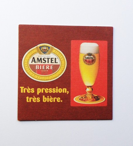 Sous bock bière amstel très - bock,
