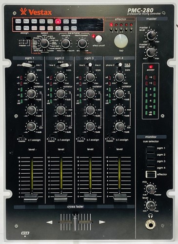 Vestax pmc 280 channel dj - vestax, 4-channel