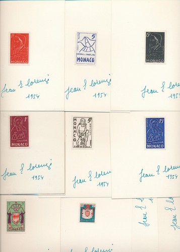 Monaco 1954 399 à 411 - monaco,