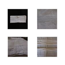 Drap de lit fil de lin art-déco vintage 1900 1920