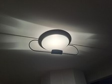 Vintage large ceiling light Arteluce model Spilla by Luciano Pagani Italy 1980s