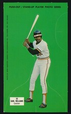1973 Johnny Pro ORIOLES Die-Cuts (4-1/4" x 7-1/4") -EARL WILLIAMS (Baltimore)