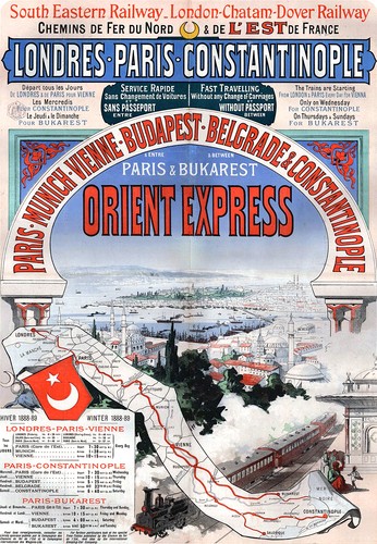 Affiche chemin fer nord et - chemin,