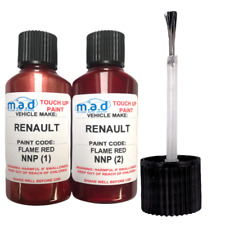 Renault NNP ROUGE RED Flamme (Couche 1 & 2) Retouche Peinture Kit 30ML Clio