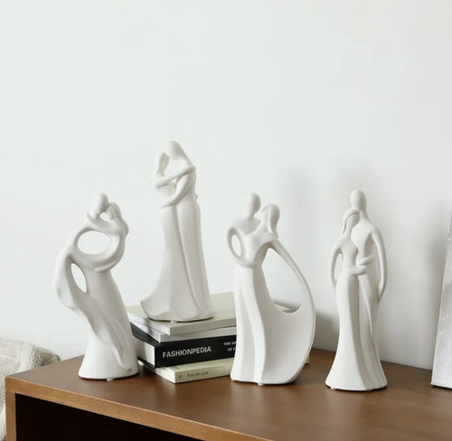 Statuette céramique couple