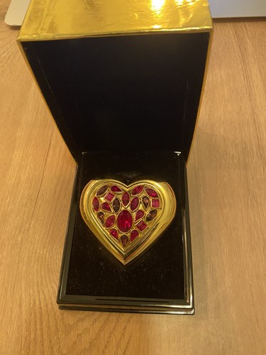 Poudrier coeur laiton - poudrier,