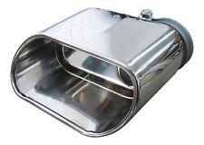 1x Premium Inox Tailpipe Ovale