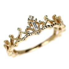 Bague diamant Noges K10YG 0,02