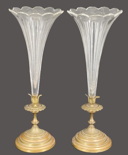 Paire vases soliflores - vases,