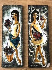 PAIRE PANNEAUX CÉRAMIQUE