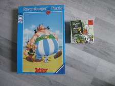 jeux de société :  salade de cafards  gigamic +  puzzle astérix + devine tête