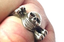 Bague Argent 925 Biker