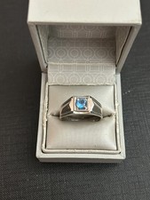 Bague en argent massif avec