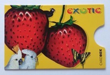 Titulaire Cardbox Carte de Téléphone, Exotic Fraise Cacatoès Papillon