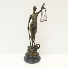 Statue Sculpture La justice Themis Style Art Deco Style Art Nouveau Bronze massi