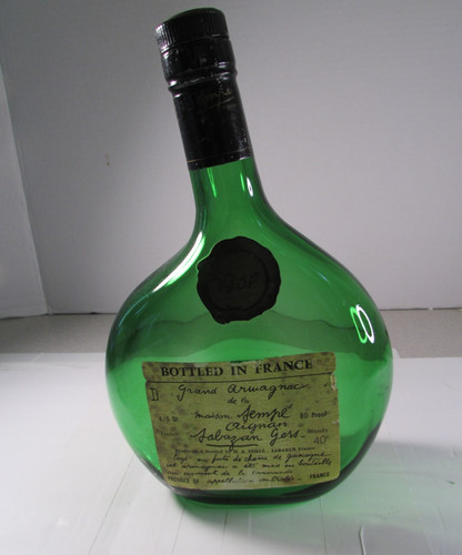 Rare 1939 grand armagnac empty - armagnac,