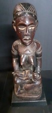 STATUE BACONGO 45 Cm RDC ZAÏRE ART TRIBAL AFRICAIN ANCIEN STATUETTE AFRICAINE  