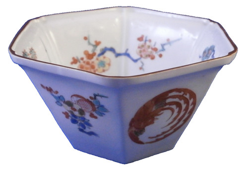 Bol hexagonal porcelaine - en,