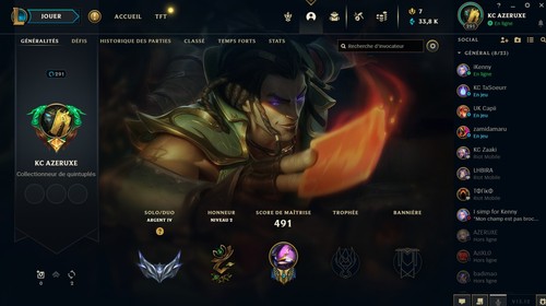 Compte league legends - league,