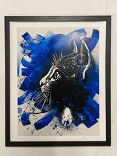C215 : Digigraphie Félix Azur. Sold Out. Vendue encadrée