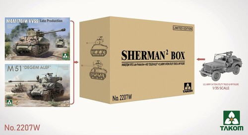 Takom coffret sherman - sherman²,