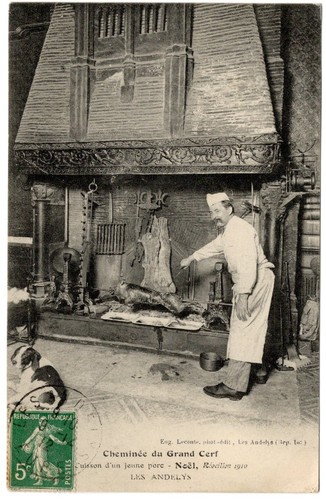 Cpa les andelys cheminée - les,