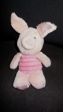 doudou peluche Porcinet rose satin vichy DISNEY NICOTOY 21cm