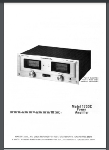 Marantz model 170dc - model,