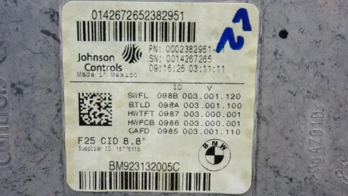 Ecran gps bmw f25 - x3, phase