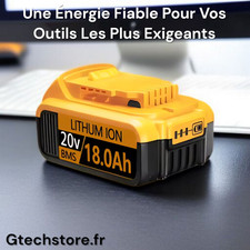 Batterie Lithium-ion Rechargeable, Superstrong 20V 18Ah Pour Les Outils DEWALT
