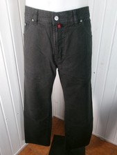 Pantalon jeans noir stretch PIERRE CARDIN Deauville w40 48/50 Logo rivets métal