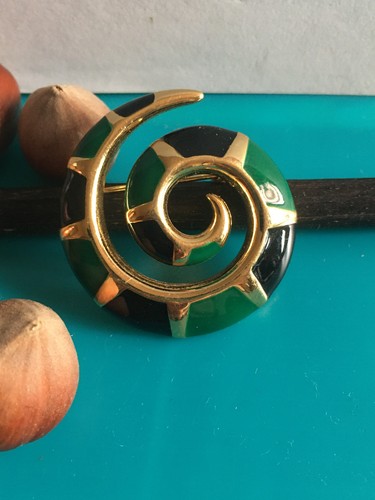Vintage broche tourbillon - vintage,