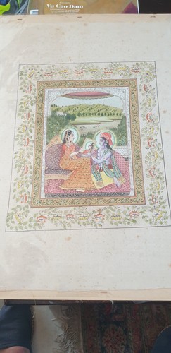 Peinture hindou ancienne sur - hindou,