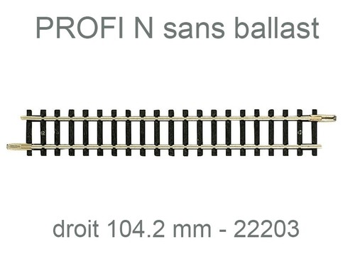 Fleischmann rail droit 104 - fleischmann,