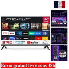Télévision Smart TV 32" Antteq avec Applications VIDAA, 720p et HDMI Inclus