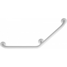 Barre d'appui coudé à 135° - aluminium finition époxy blanc PELLET ASC