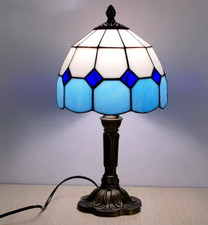 Lampe baroque vitrail nuance