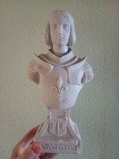 Villenauxe Aube - Buste Jeanne d' Arc ancien - 25 cm - Porcelaine biscuit