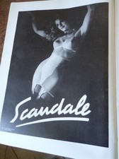 gaine SCANDALE + PARKER + slip KANGOUROU ERBY + TWA FRANCE ILLUSTRATION 1949 col