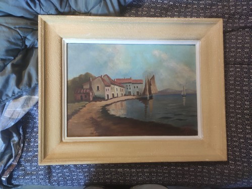 Leonard ancien tableau huile - leonard,