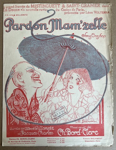 Partition mistinguett pardon - partition,