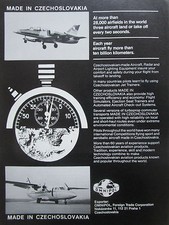 10/81 PUB OMNIPOL TCHECOSLOVAQUIE PRAHA L 39 ALBATROS L 410 TURBOLET ORIGINAL AD