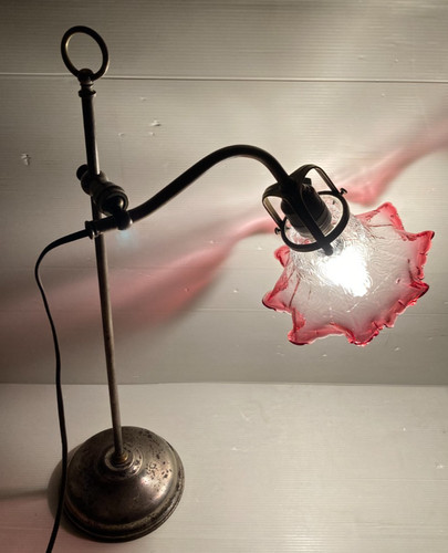 Ancienne lampe col cygne - ancienne,