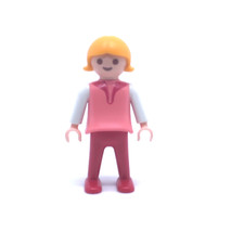 PLAYMOBIL * ENFANT MODERNE * Fille Blonde Haut Rose 3634 3778 5314